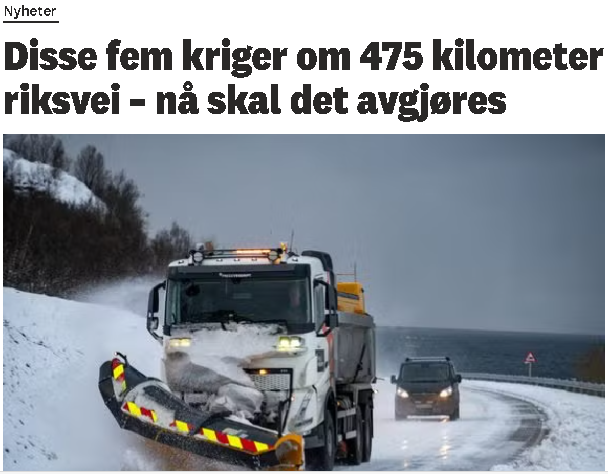 Svevia fikk kontrakten for Ofotens driftsområde.