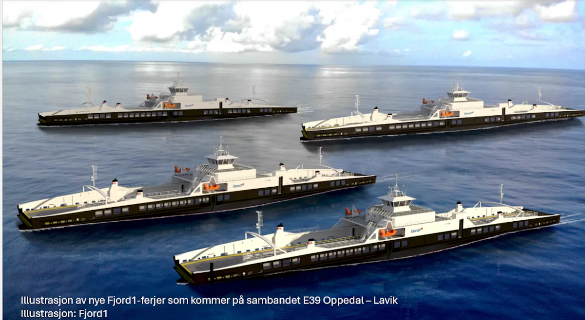 Fjord 1 overtar ferjesambandet E39 Oppedal - Lavik fra 1. september - sjekk nye ferjeruter.