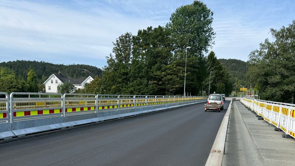 Vedlikehold på Kjevik bru varer til desember