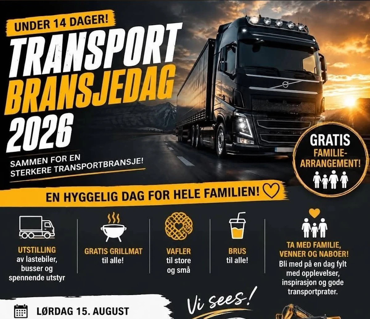 Transportbransjedagen 2026 på Nyborg i Åsane (Bergen)