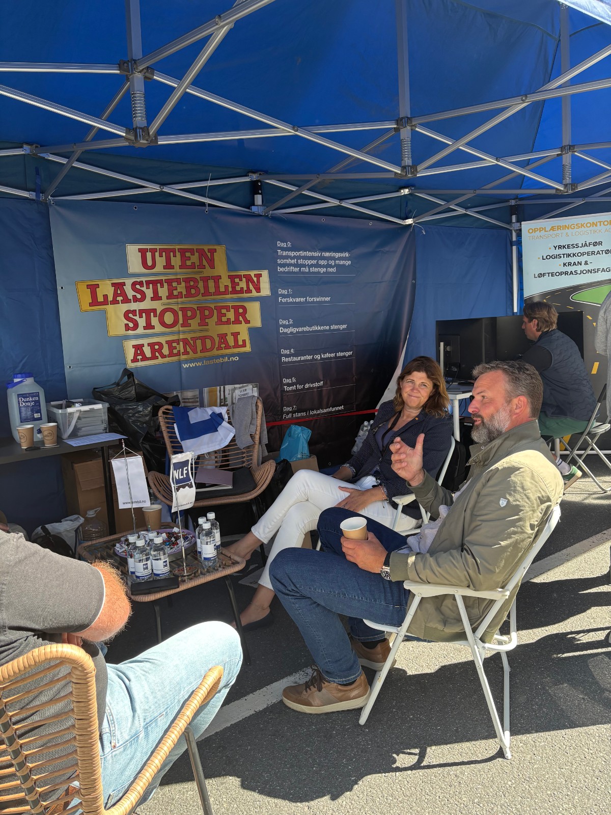 God aktivitet på NLFs stand under Arendalsuka