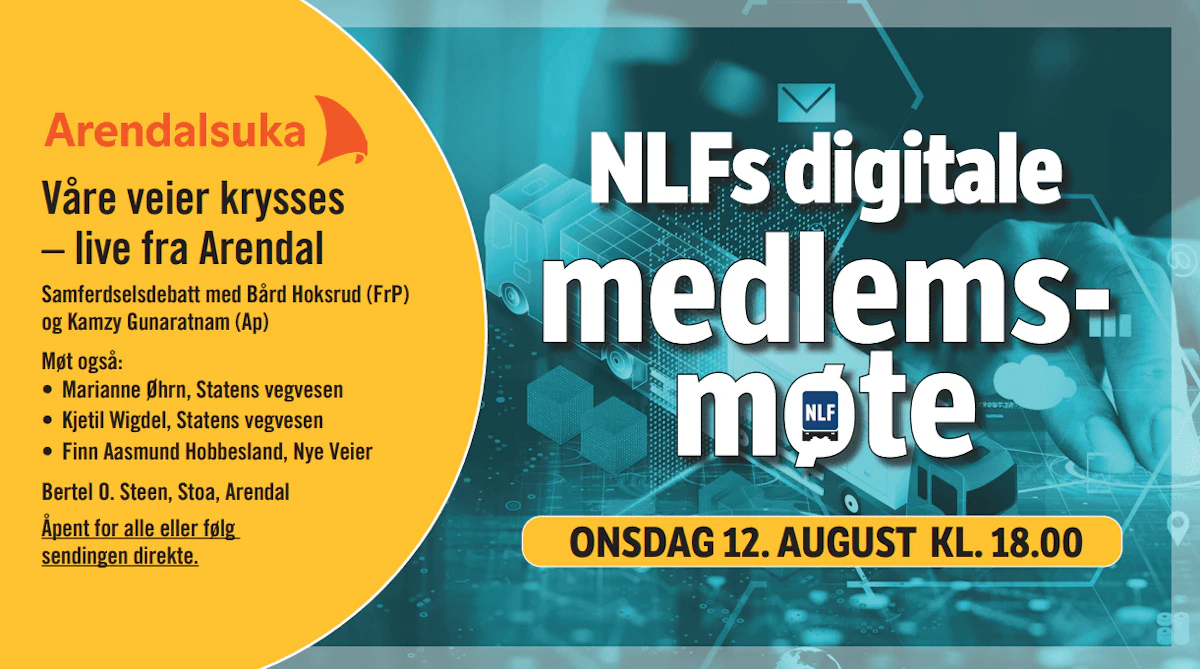 NLFs digitale medlemsmøte sendes live fra Arendal