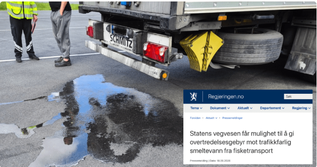 Avrenning frå fisketransporter - Ope brev til samferdselsminister Kamzy Gunaratnam og ansvarlege styresmakter