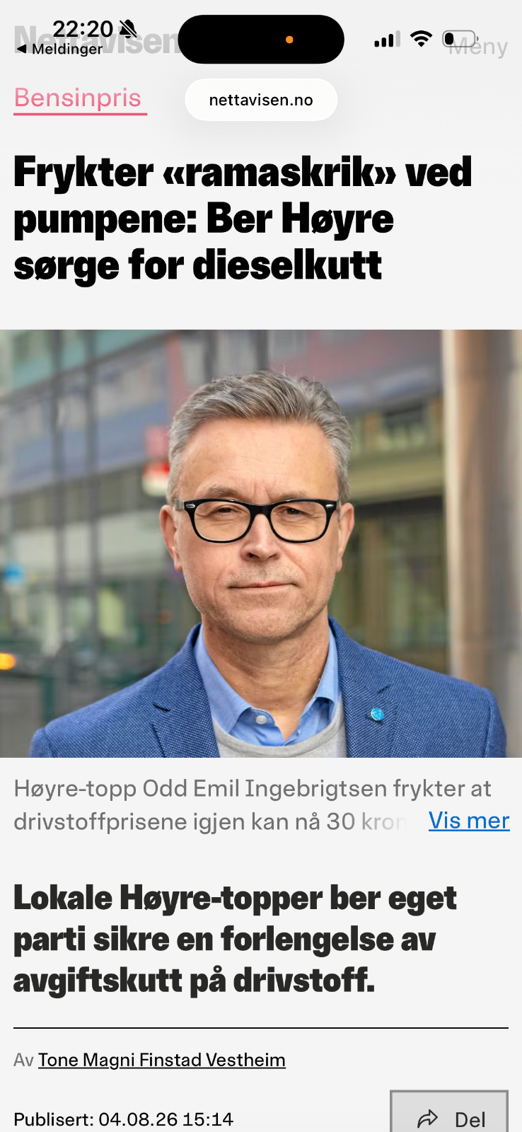 Møte med Høyres bystyregruppe i Bodø 